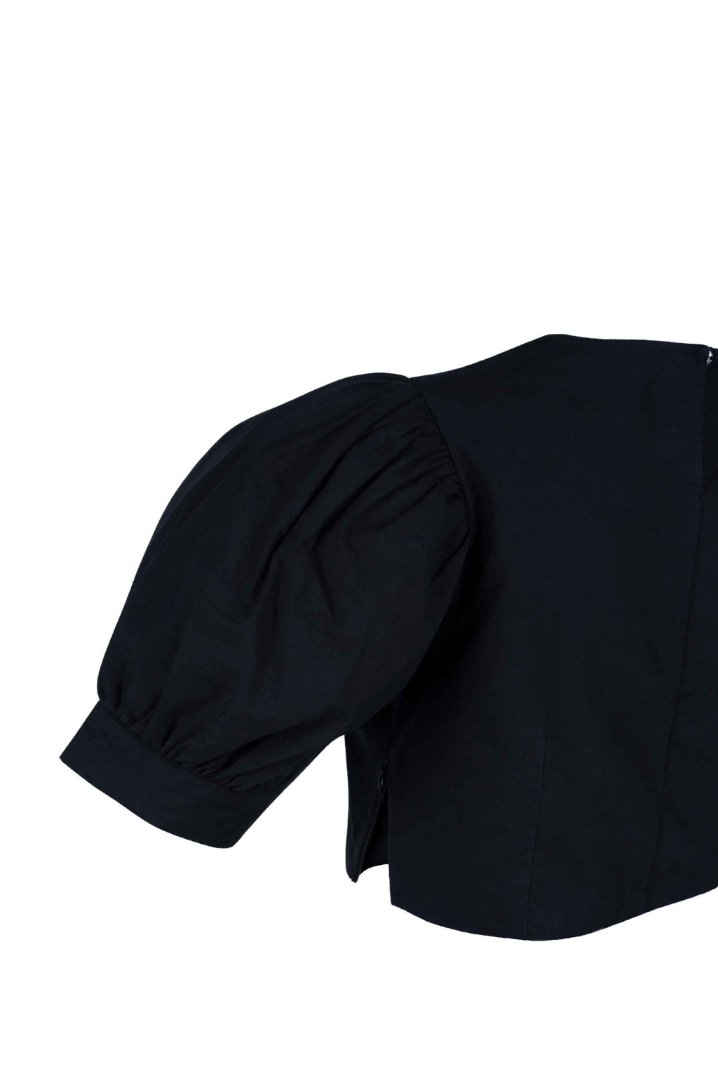Continuum Puff-Sleeve Crop Top - Anasua 
