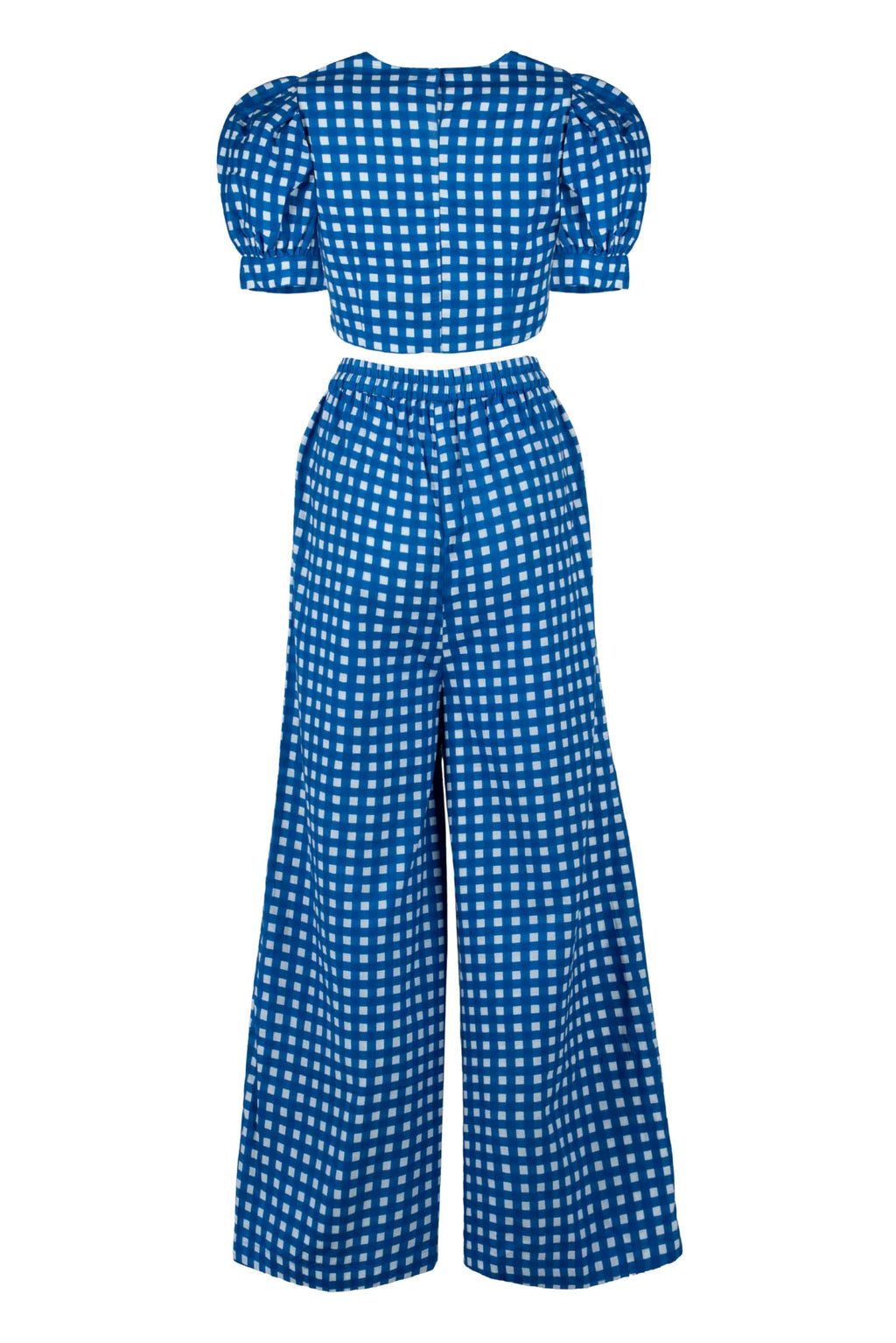 Continuum Puff-Sleeve Crop Top - Anasua 