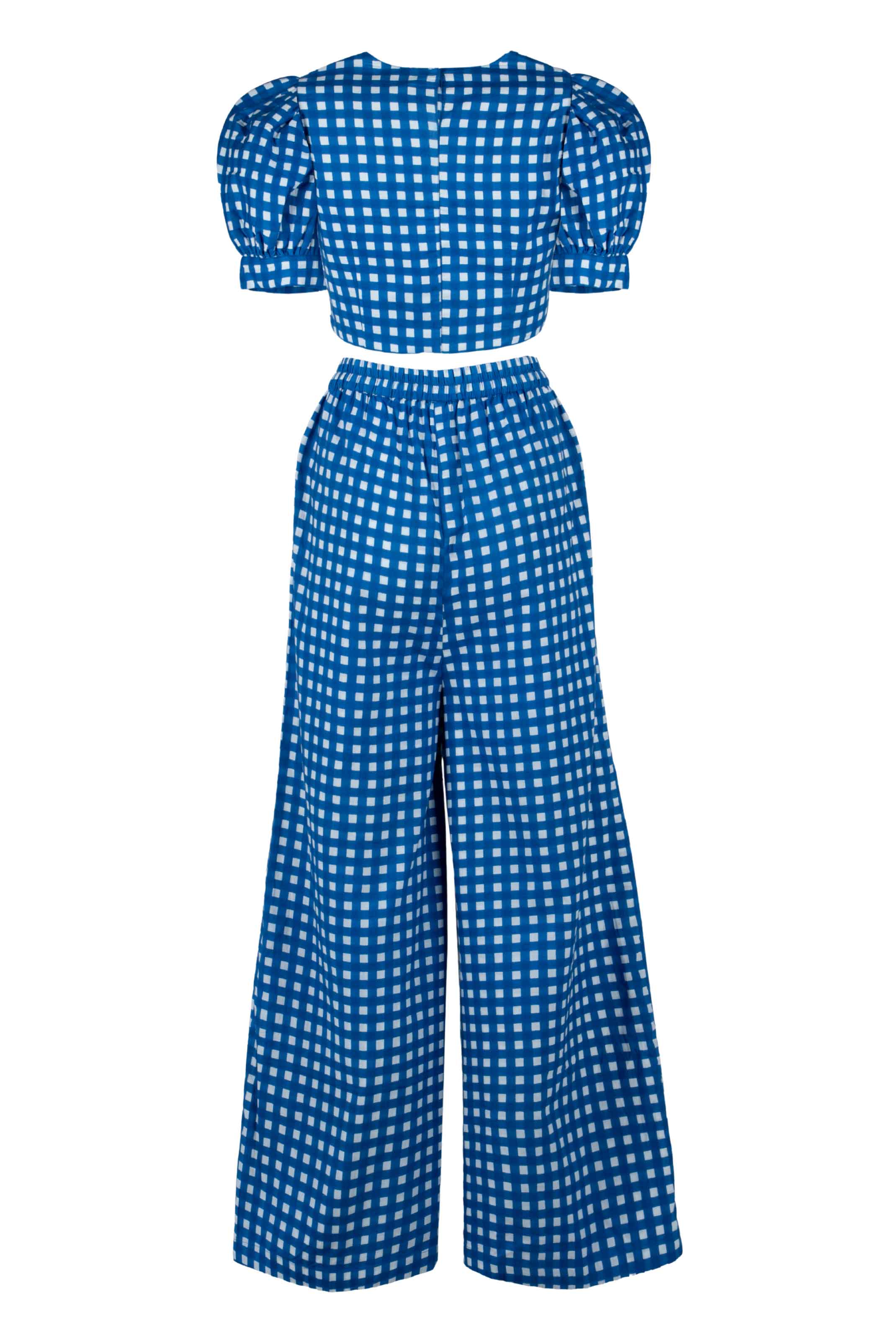 Continuum Puff-Sleeve Crop Top - Anasua 