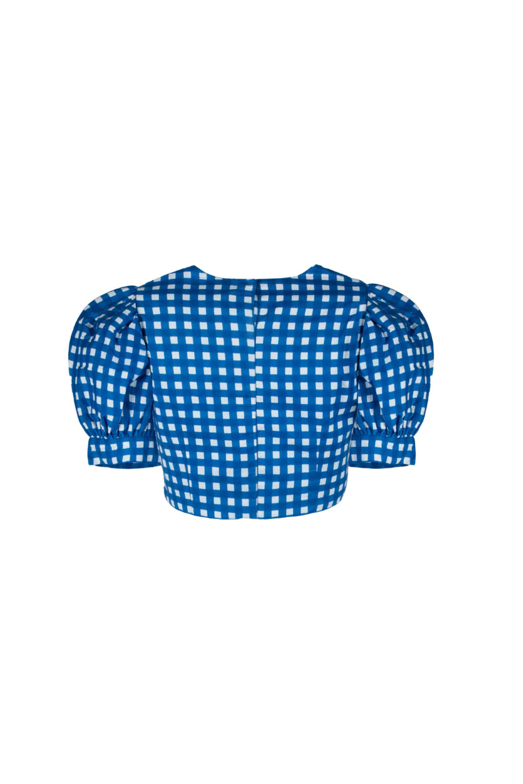 Continuum Puff-Sleeve Crop Top - Anasua 