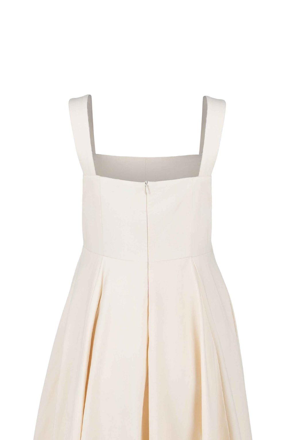 Continuum Structured Square-Neck Midi Dress - Anasua 