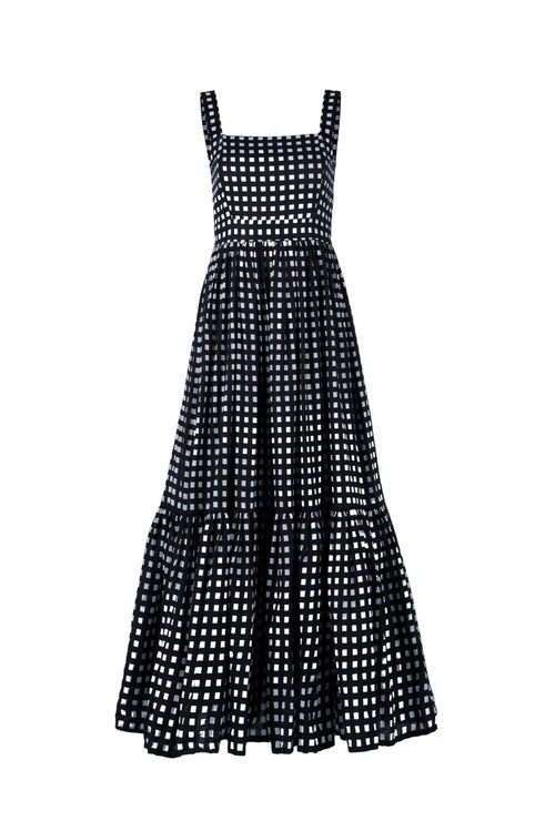 Continuum Open-Back Tiered Midi Dress - Anasua 