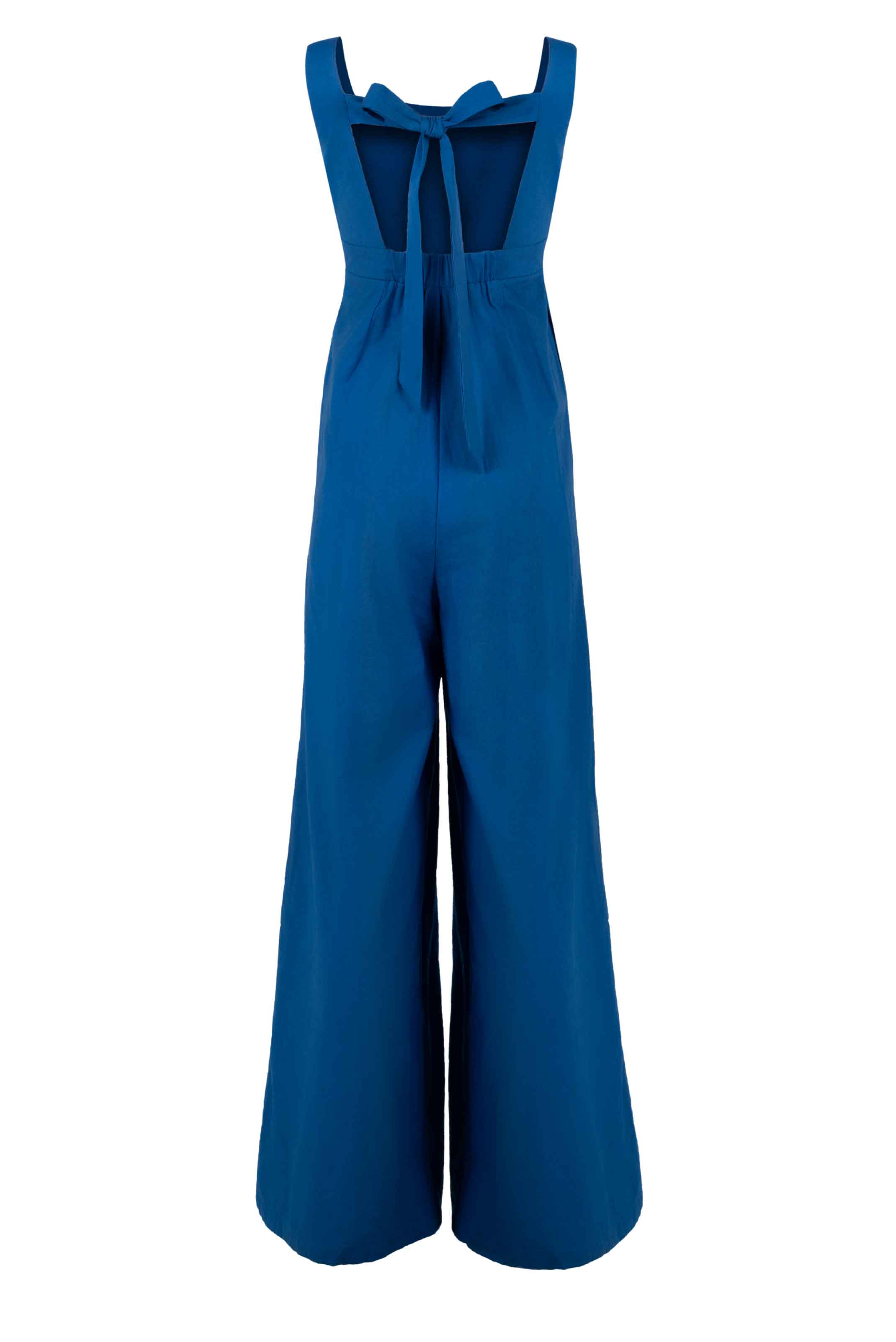 Continuum Open-Back Column Jumpsuit - Anasua 