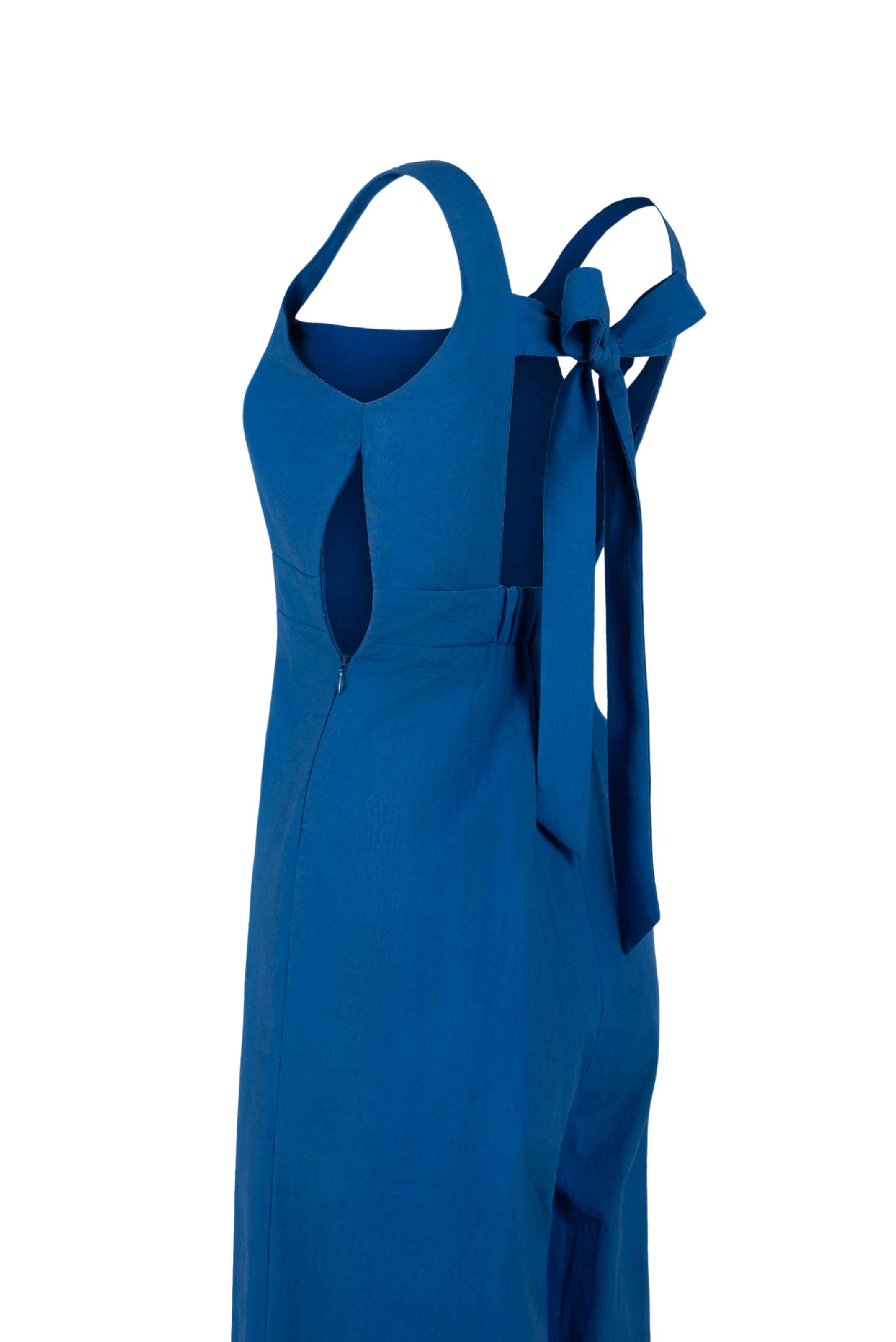 Continuum Open-Back Column Jumpsuit - Anasua 
