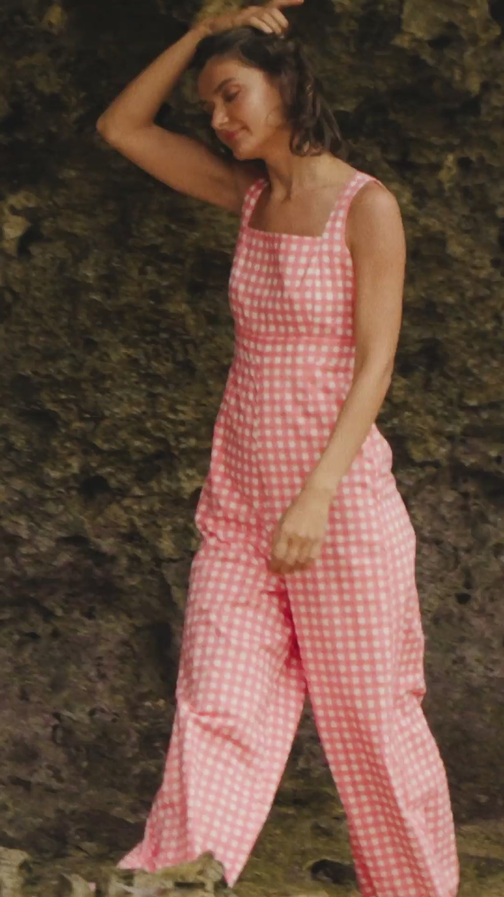 Continuum Open-Back Column Jumpsuit